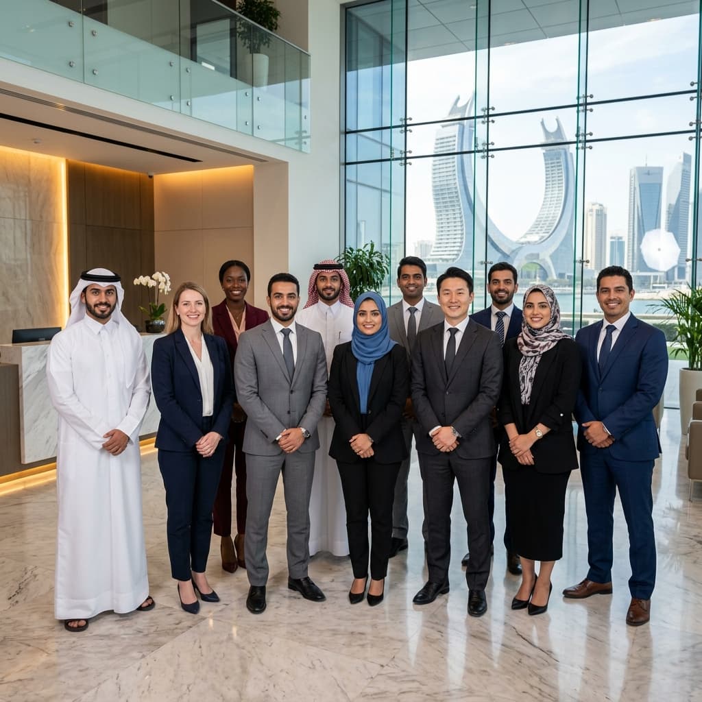 Business Cloud team in Lusail Qatar